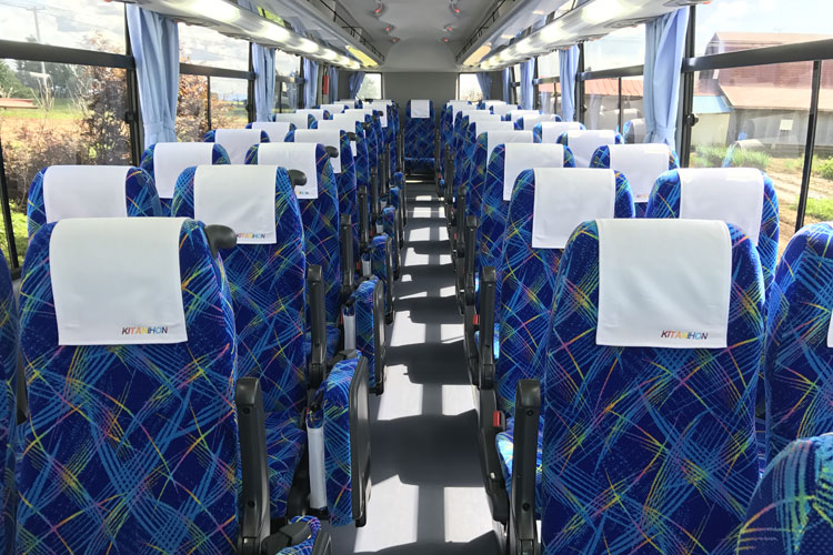 岩手県紫波郡紫波町の観光バス 株式会社北日本観光/バス内装
